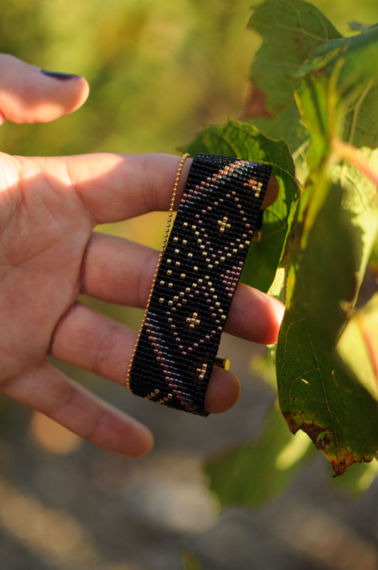 Photo du bracelet tissé Poussières d'étoiles