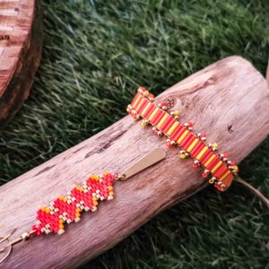 ensemble bracelet collier heliconia