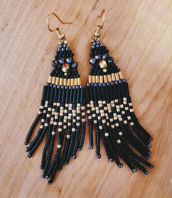 boucles d'oreilles brillantes