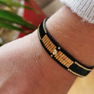 bracelet doré noir orion