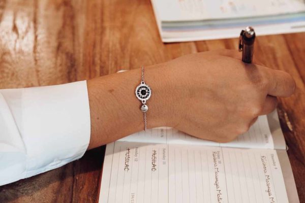 bracelet rond tissé