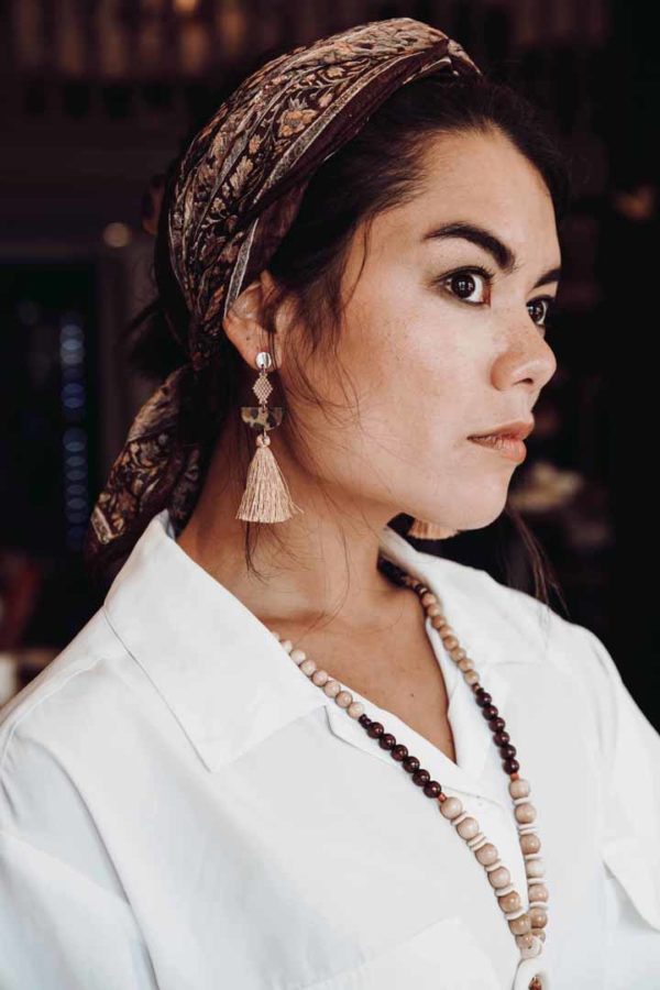 boucle d'oreilles léopard