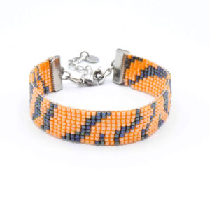 bracelet-souple-tigre-tissé