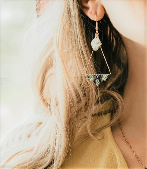 boucles d'oreilles ptah dorée