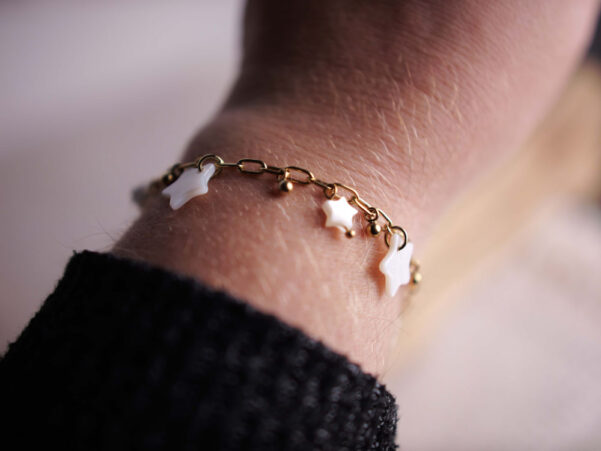 bracelet étoile nacre